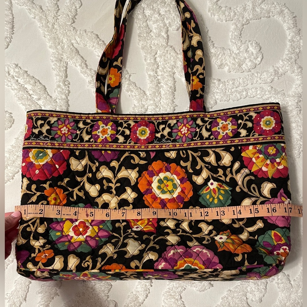 Retired Vera Bradley Suzani Floral Print Quilted Tote Bag - Picture 8 of 10